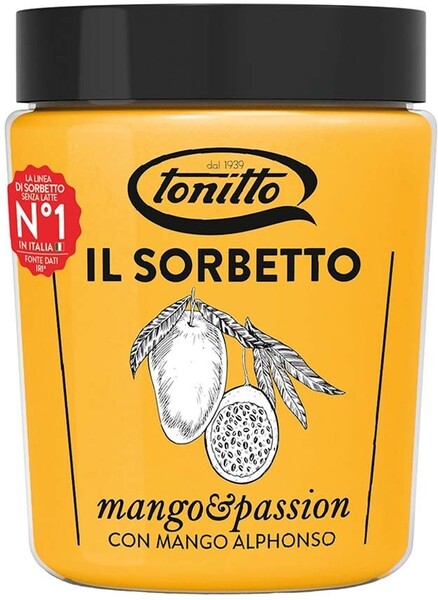 Сорбет Tonitto Манго-Маракуйя Tonitto 1939 S.p.A. 310 г Италия