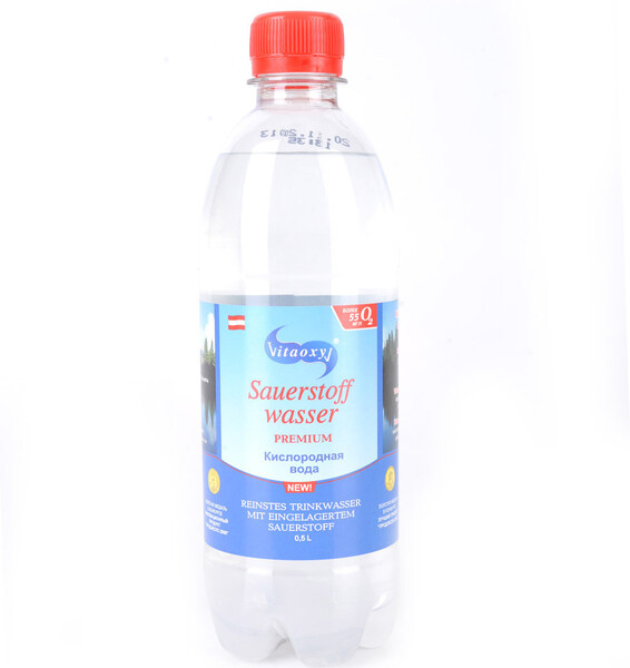 Вода минеральная кислородная негазированная,Vitaoxy, 0.5 л, Австрия