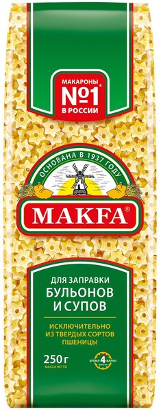 Макаронные изделия Макфа Звездочки для заправки супов и бульонов