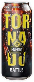 Энергетический напиток Tornado Energy Battle, безалкогольный, газированный, 473 мл
