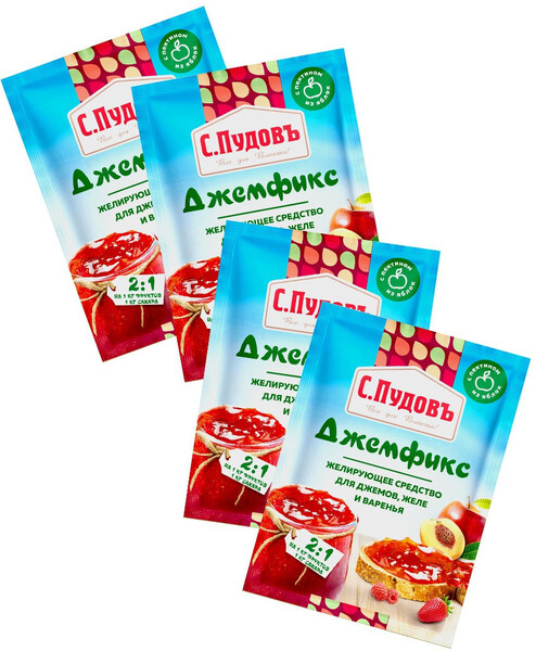 Желирующее средство С.Пудовъ Джемфикс для джемов желе и варенья 2:1 25г