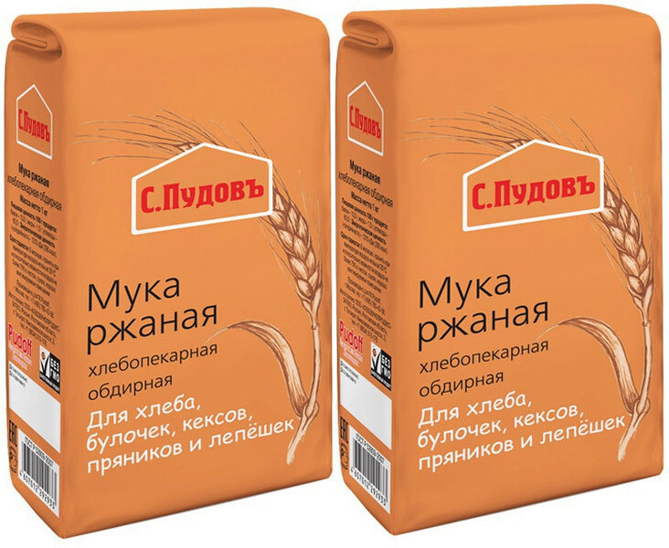 Мука Ржаная обдирная 1 кг