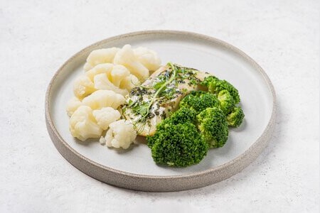 Треска с капустным миксом КУ