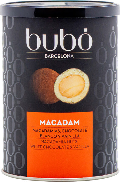 Орех макадамия Bubo в белом шоколаде и какао пудре 190г Испания
