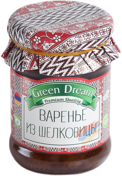 Варенье Green Dream из шелковицы белой, 300 гр, стекло
