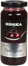 Варенье вишневое без сахара, Koska, 290 гр., стекло