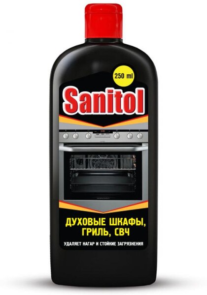 Средство для чистки духовых шкафов, грилей, СВЧ Sanitol, 250 мл