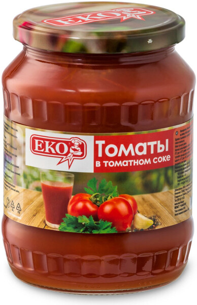 Томаты Eko в томатном соке, 680 г