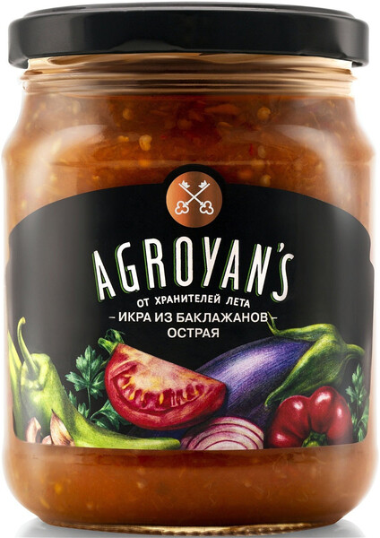 Икра из баклажанов острая 530 г