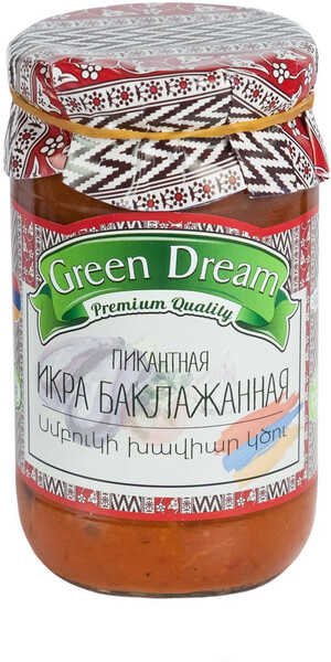 Икра Green Dream баклажанная пикантная 380г