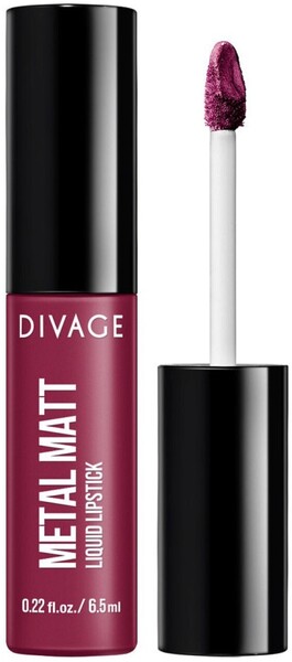 Жидкая губная помада Divage Metal Matt с матовым металлическим эффектом, тон №04