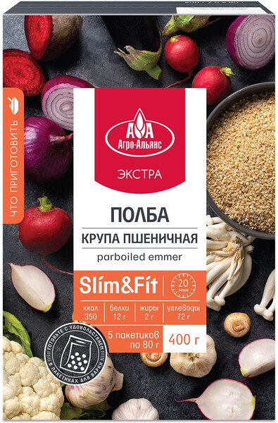 Полба АГРО-АЛЬЯНС 80г*5 пак 400г