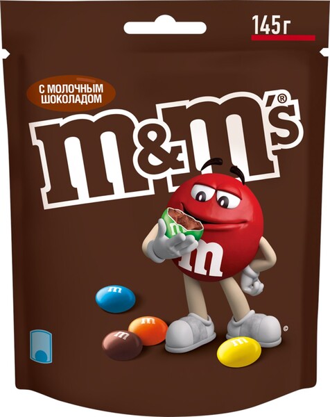 Драже M&M'S Шоколад, 145г Россия, 145 г
