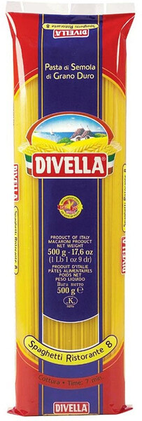 Макаронные изделия Divella № 8 Spaghetti Ristorante Спагетти Ристоранте 500 г