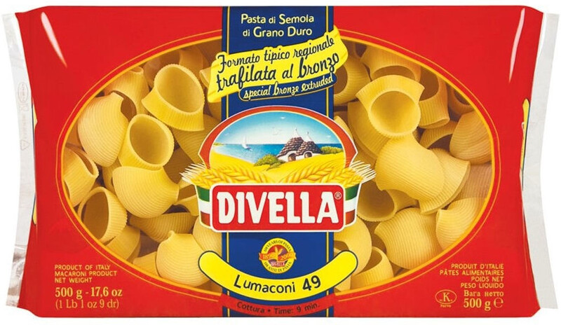 Макароны из твердых сортов пшеницы ЛУМАКОНИ/УЛИТКИ крупный формат формат 500г.