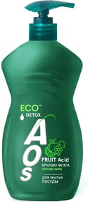Средство для мытья посуды Aos ЭКО Фруктовая кислота, 450 г