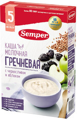 Каша Semper молочная гречневая с черносливом и яблоком с 5 месяцев 180г