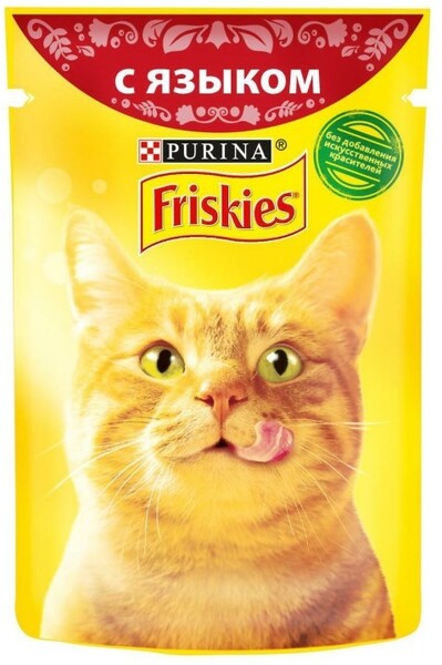 Корм для кошек FRISKIES Язык пауч 85г