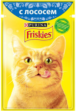 Корм для кошек FRISKIES Лосось в подливе пауч 85г