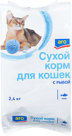 Корм для кошек ARO Рыба сухой, 2,4 кг