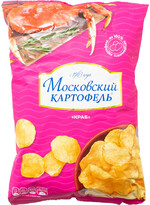 Чипсы со вкусом краба, Московский картофель, 130 г