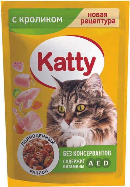Корм Katty с кроликом 85г