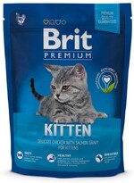 Корм для котят BRIT Premium Cat Kitten курица в лососевом соусе сух. 300г
