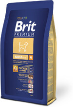 Сухой корм для взрослых собак Brit Premium Adult M курица, 3 кг