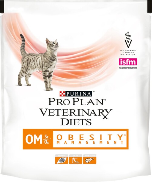 Корм для кошек PRO PLAN Veterinary Diets OM St/Ox для снижения избыточной массы тела, сух. 350г