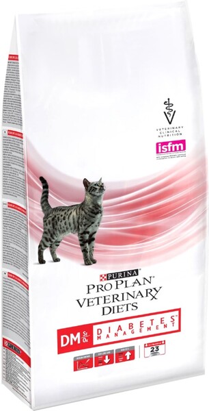 Корм для кошек PRO PLAN Veterinary Diets DM при диабете сух. 1,5кг