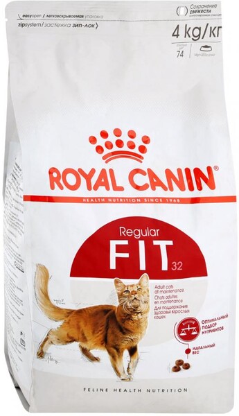 Корм для кошек ROYAL CANIN Fit 32 для взрослых кошек выходящих на улицу сух. 4кг