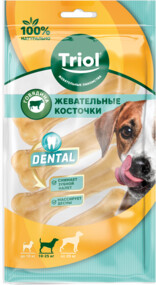 Лакомства д/собак Triol кость из жил 4шт 120г