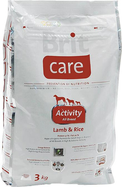 Сухой корм для собак Brit Premium Lamb & Rice 3кг