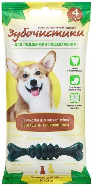 Лакомство для собак ДЕРЕВЕНСКИЕ ЛАКОМСТВА Зубочистки Мятные для средних пород 70г