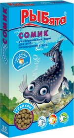 Корм для придонных рыб «РЫБята» Сомик универсальный гранулы, 35 г