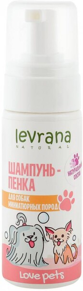 Шампунь-пенка Levrana Love Pet для собак миниатюрных пород 150 мл