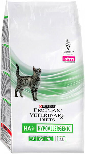 Корм сухой для взрослых кошек и котят PURINA PRO PLAN Veterinary Diets HA St/Ox для снижения пищевой непереносимости, 1,3кг Россия, 1,3 кг