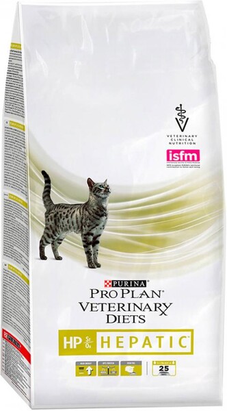 Корм для кошек PRO PLAN Veterinary Diets HP St/Ox для поддержания функции печени, сух. 1,5кг