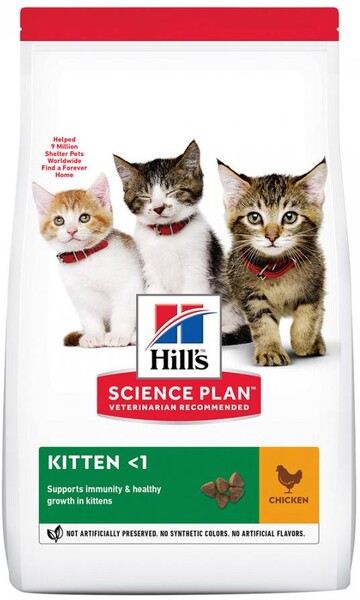Сухой корм Hills Science Plan для котят для здорового роста и развития, с курицей, 1,5 кг