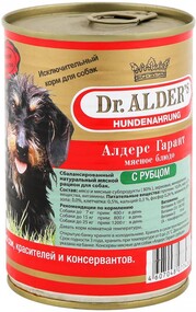 Корм влажный Dr.Alder's Алдерс Гарант мясное блюдо с рубцом для собак 400 г