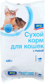 Сухой корм Aro с рыбой для кошек 400 г