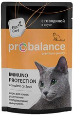 Консервированный корм для кошек Immuno с говядиной, защита иммунитета, 85 г