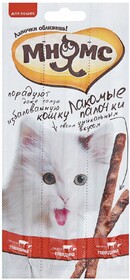Лакомство для кошек МНЯМС Лакомые палочки с говядиной и печенью 13,5см 5гх3шт