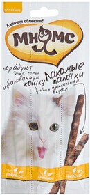 Лакомство для кошек МНЯМС Лакомые палочки с цыпленком и печенью 13,5см 5гх3шт