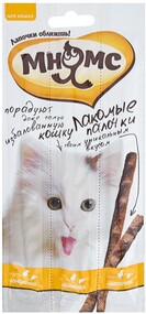 Лакомство для кошек МНЯМС Лакомые палочки с цыпленком и печенью 13,5см 5гх3шт