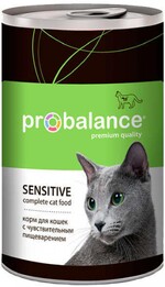 Влажный корм для кошек Probalance с чувствительным пищеварением 415г