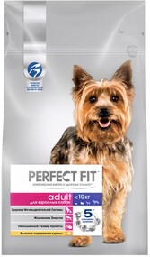 Сухой корм для собак мелких пород PERFECT FIT курица, 2,6 кг