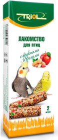 Лакомство для птиц Triol с фруктами и орехами, 60 г