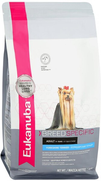 Корм для собак EUKANUBA Йоркширский терьер сух. 1кг