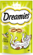Лакомство Dreamies Подушечки с уткой для взрослых кошек 60 г